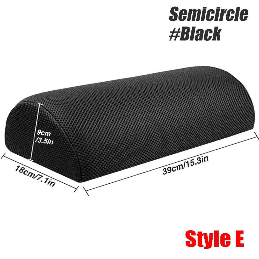 2 Heights Adjustable Foot Rest under Desk, Soft Memory Foam Footrest under Desk for Foot Rest at Work, Home, Airplane, Travel